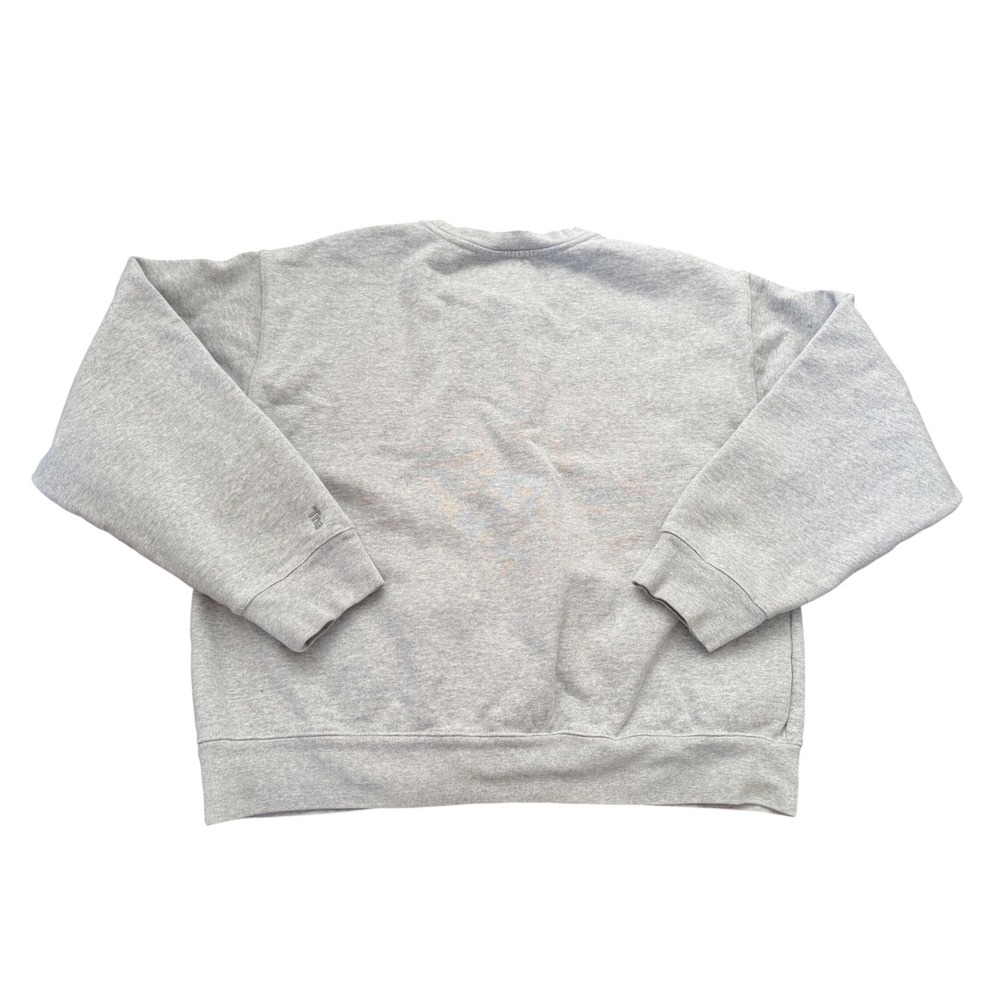 Aritzia TNA Extra Fleece Heavyweight Crewneck Sweatshirt Gray Oversized XL RARE - Picture 2 of 7
